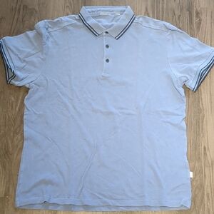 Frank & Oak Light Blue Polo Shirt